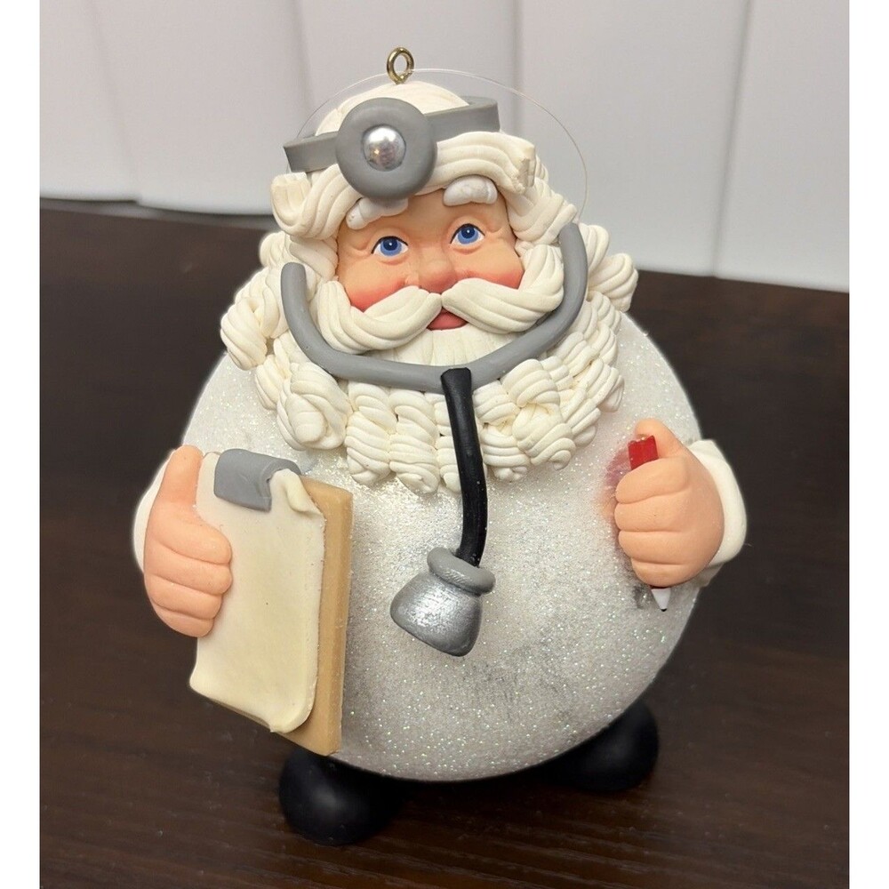 Department 56 Doctor Santa Noel Xmas Ornament w/ Box medical Christmas